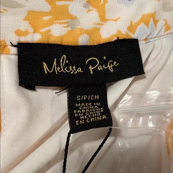 Melissa Paige Yellow and White Floral High Low Dress - Picture 2 of 4